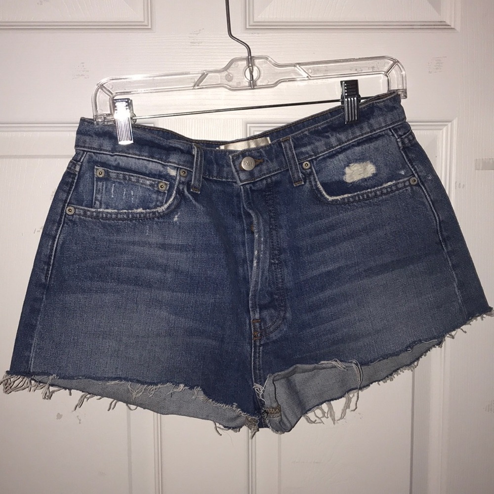 Reformation denim shorts